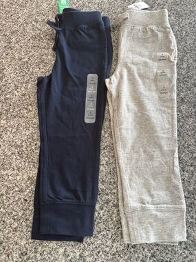Gap 3T Knit Jogger Pants - Navy and Light Gray.  Selling both together.